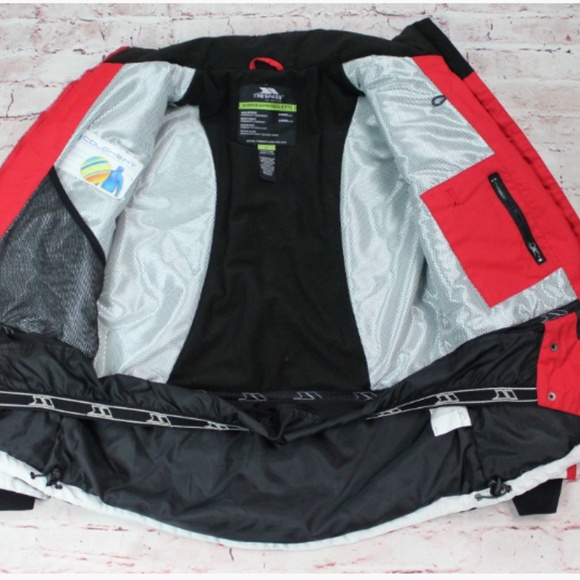 COPY - Youth Trespass Ski Jacket Red & White Size Large - Picture 2 of 8